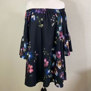 ASOS Off Shoulders Floral‎ Mini Dress Or Top